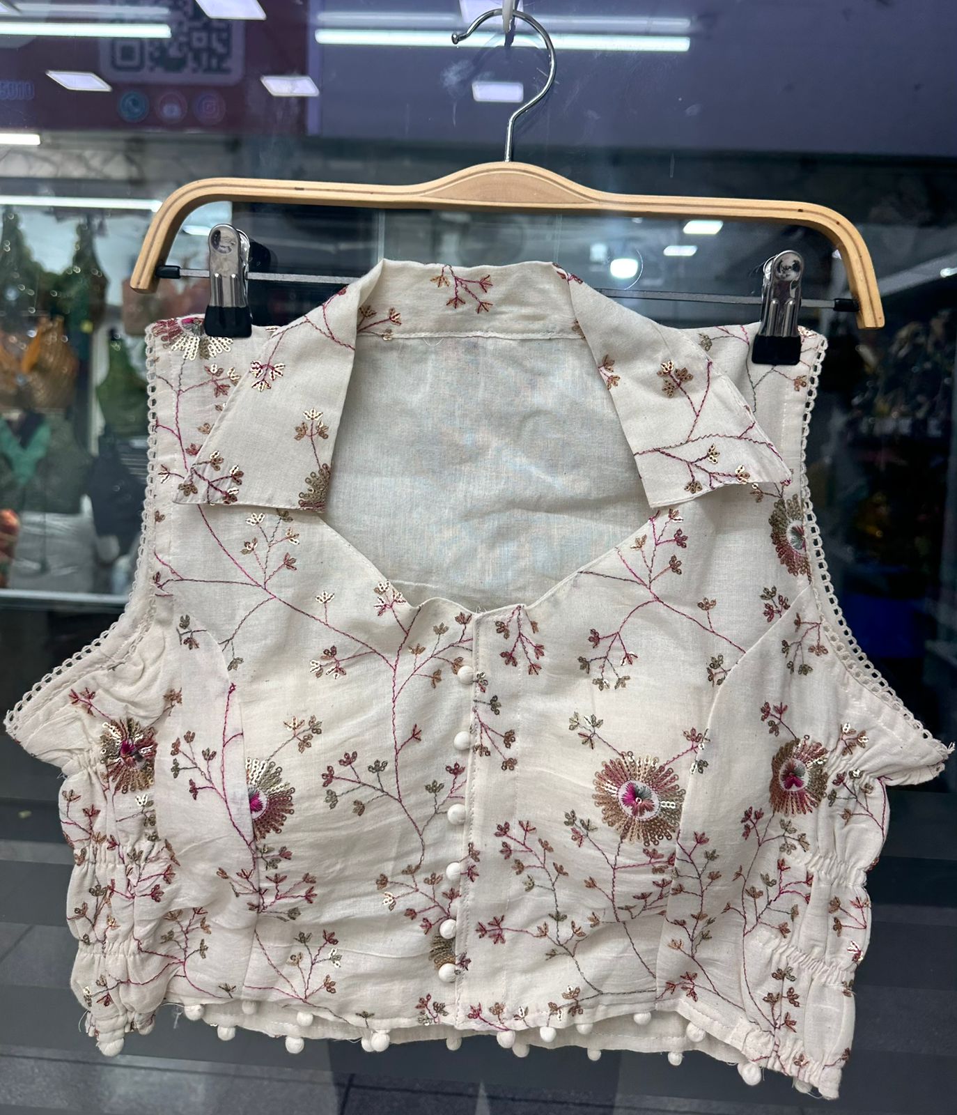 Aarunika Khadi Blouse-Stretchable